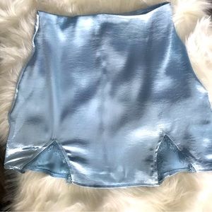 Beautiful baby blue silk skirt!
